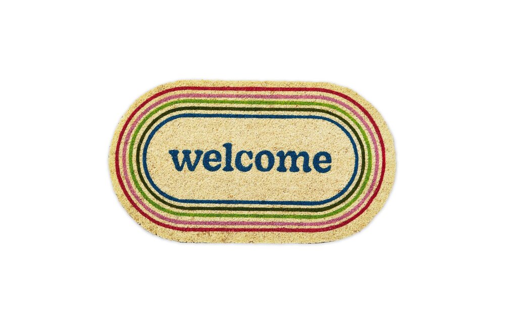 Coir Mat PVC - Welcome Shaped