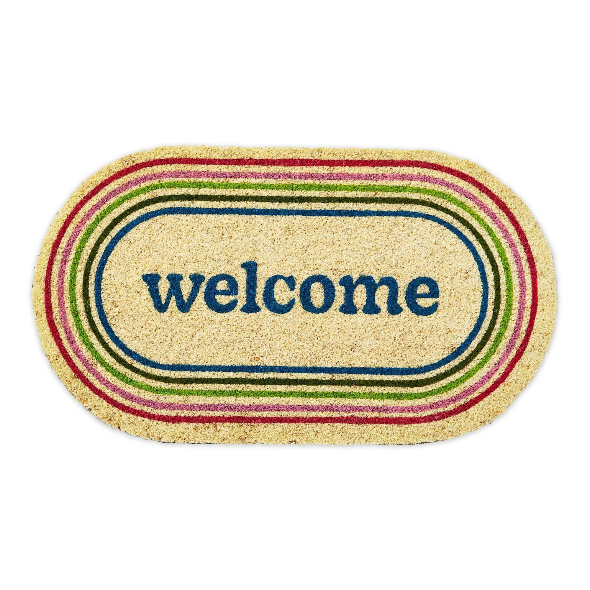 Coir Mat PVC - Welcome Shaped