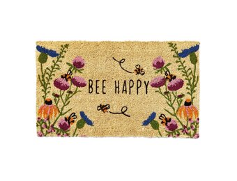 Bee Happy Wildflower Coir Mat