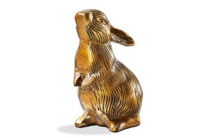 Cast Aluminum Bunny Decor