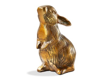 Cast Aluminum Bunny Decor