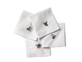 Cocktail Napkin Bee Set/4