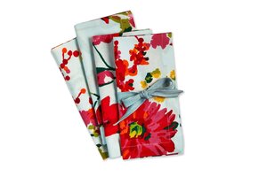 Blooming Flowers Napkin Set/4