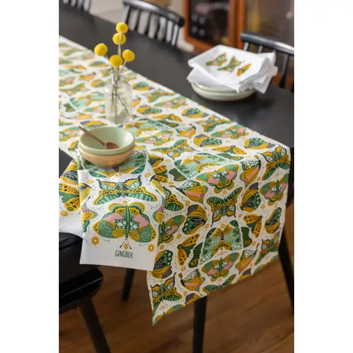 Night Butterfly Table Runner