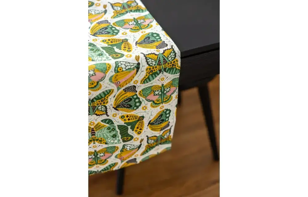 Night Butterfly Table Runner
