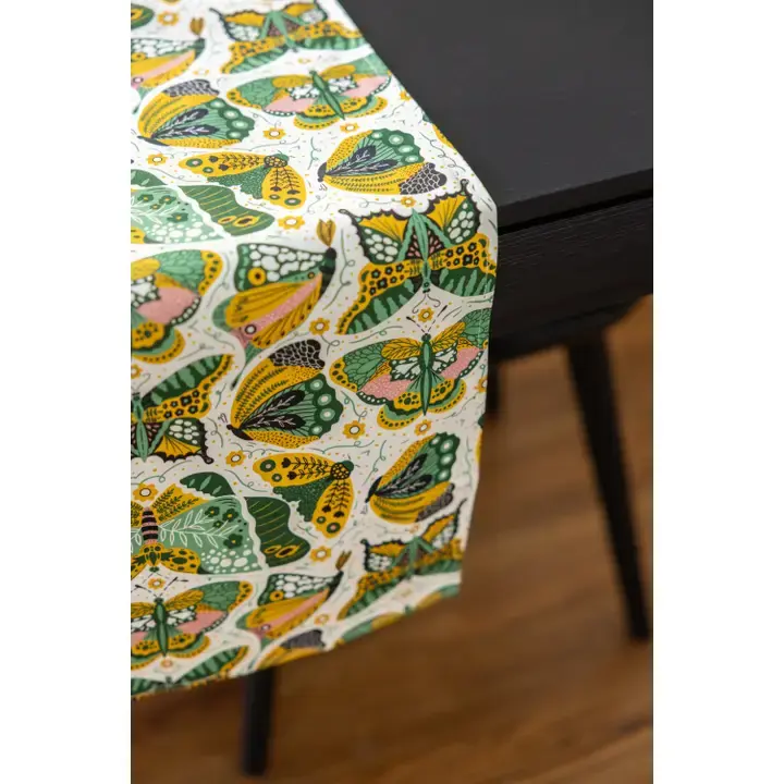 Night Butterfly Table Runner