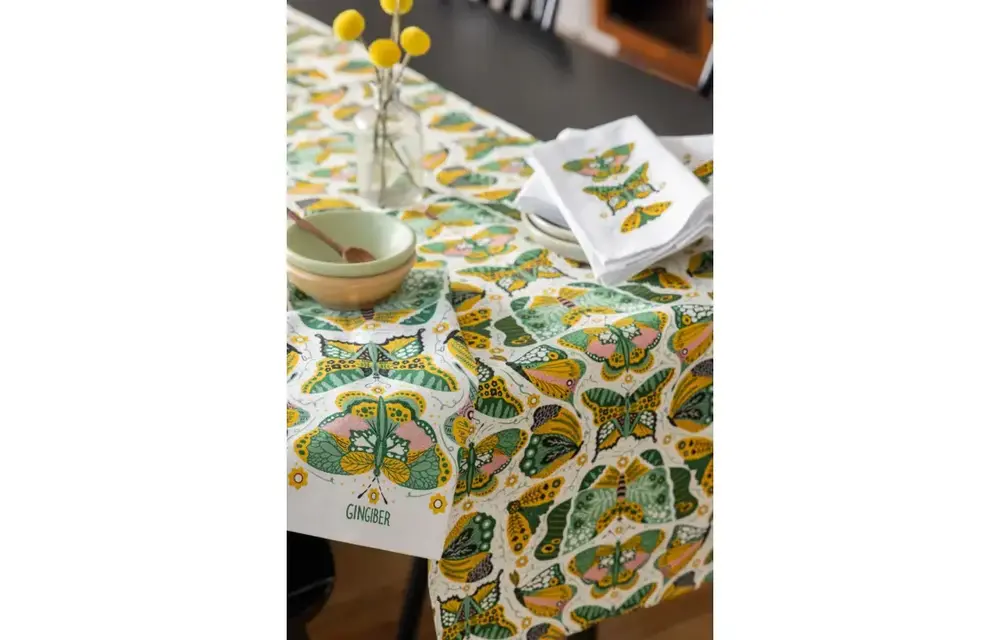 Night Butterfly Table Runner