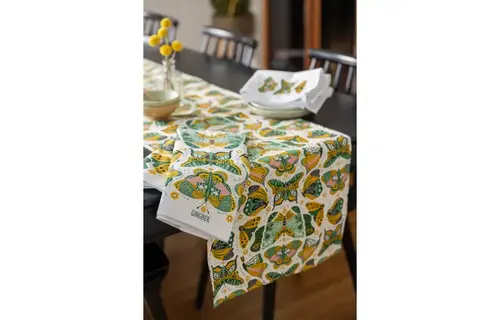 Night Butterfly Table Runner