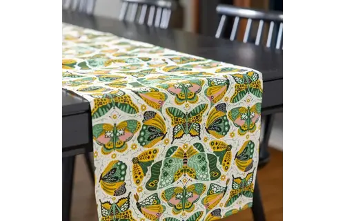 Night Butterfly Table Runner