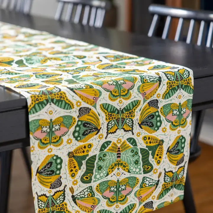 Night Butterfly Table Runner