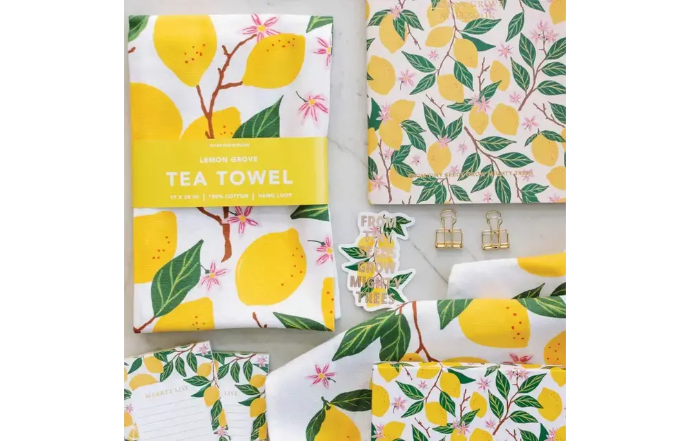 Lemon Grove Tea Towel
