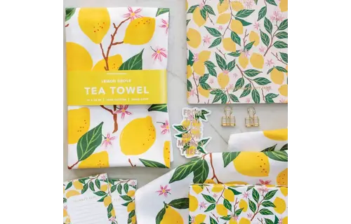Lemon Grove Tea Towel