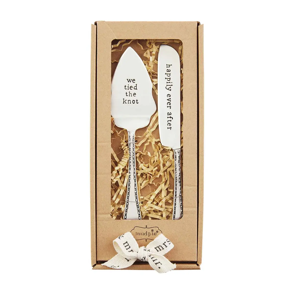 Boxed Wedding Cake Server Set