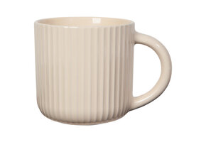 Mug Fluted Ecru