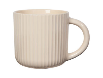 Mug Fluted Ecru