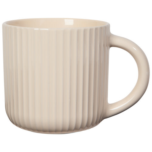 Mug Fluted Ecru