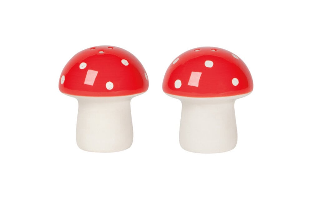 Salt and Pepper Shakers Toadstool Set of 2