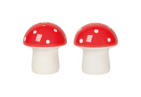 Salt and Pepper Shakers Toadstool Set of 2