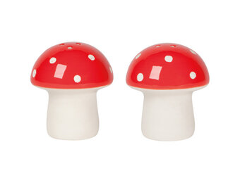 Salt and Pepper Shakers Toadstool Set of 2