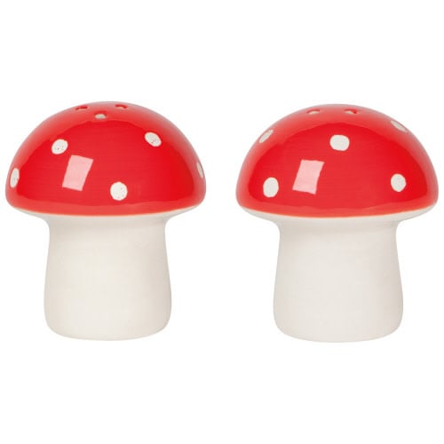 Salt and Pepper Shakers Toadstool Set of 2