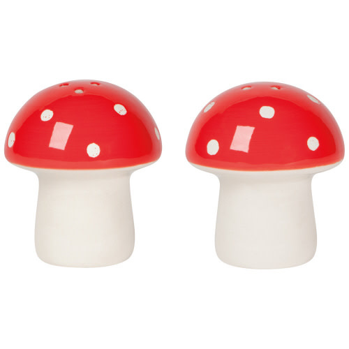 Salt and Pepper Shakers Toadstool Set of 2