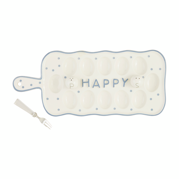 Happy Deviled Egg Tray Set
