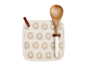 Natural Pot Holder Spoon Set