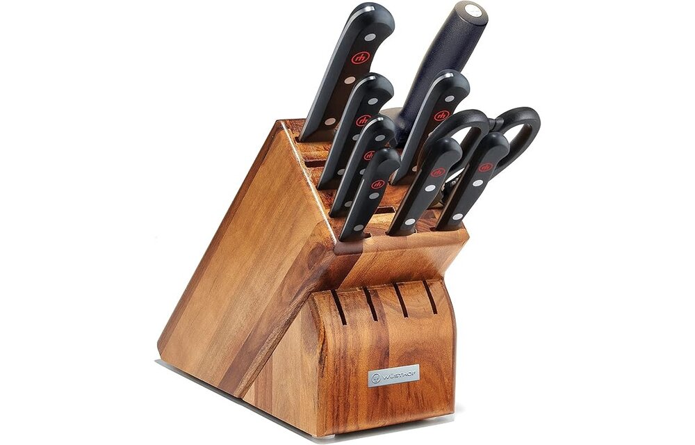 GOURMET Block Set 10 Piece Acacia