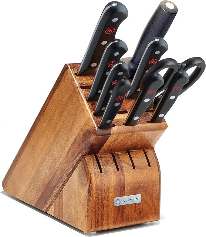 GOURMET Block Set 10 Piece Acacia