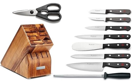 GOURMET Block Set 10 Piece Acacia