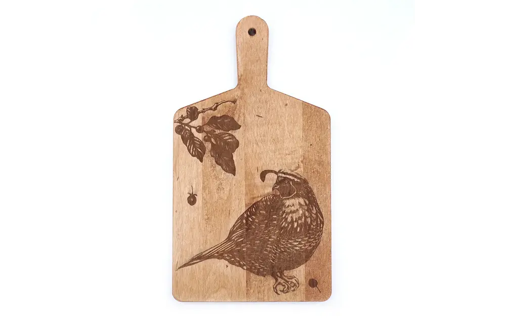 Quail Artisan Maple Cheese Board