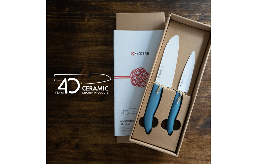 Revolution 2pc Aegean Blue Santoku 5" + Utility 4.5"