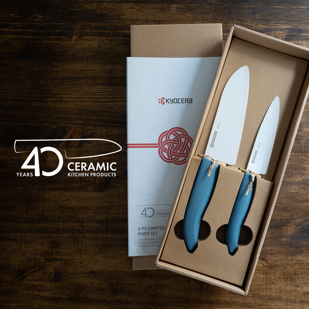 Revolution 2pc Aegean Blue Santoku 5" + Utility 4.5"