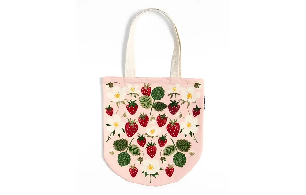 Strawberry Patch Canvas Tote Bag