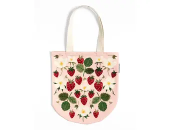 Strawberry Patch Canvas Tote Bag