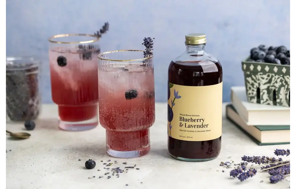 Blueberry + Lavender Cocktail + Mocktail Mixer 16oz