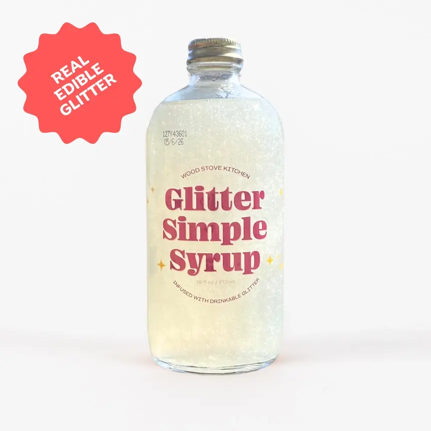 Glitter Simple Syrup 16oz
