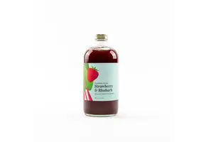 Strawberry + Rhubarb Cocktail + Mocktail Mixer 16oz