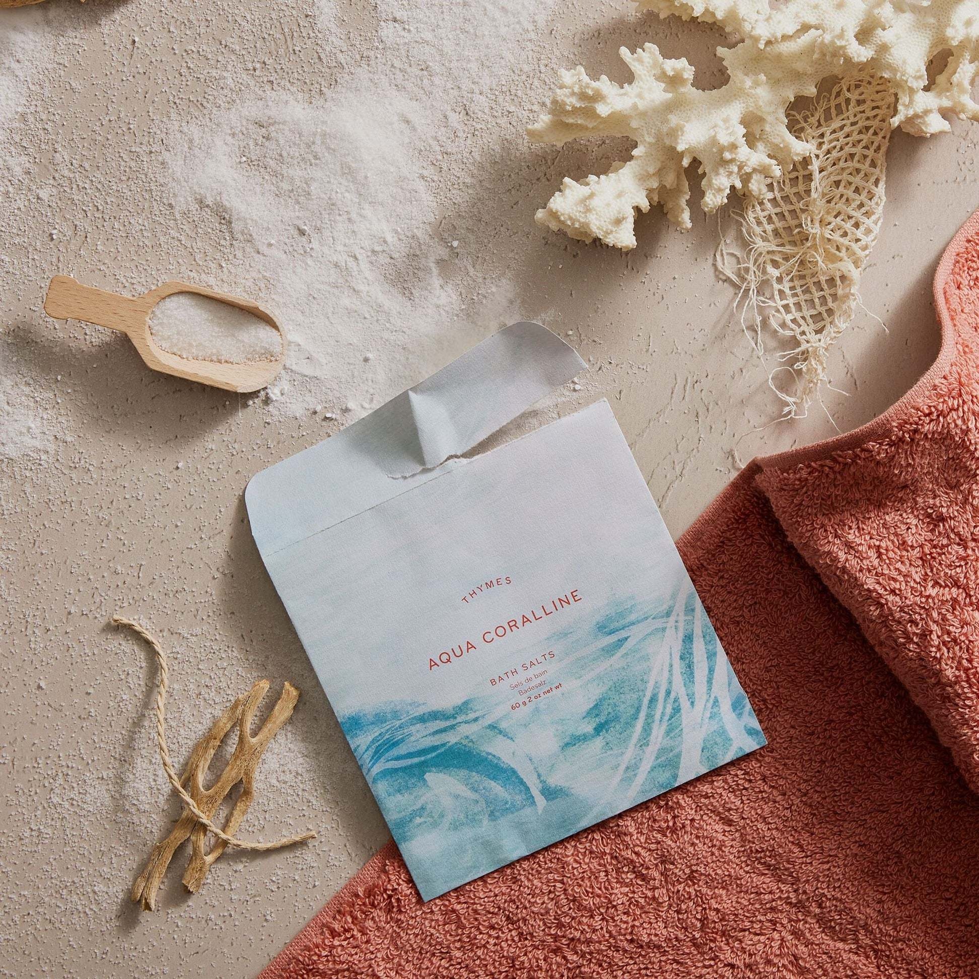 Aqua Coralline Bath Salt Envelope
