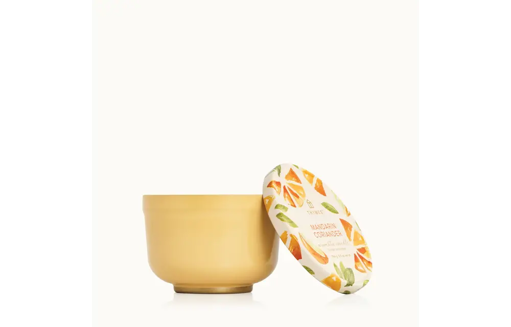 Mandarin Coriander Poured Candle Tin