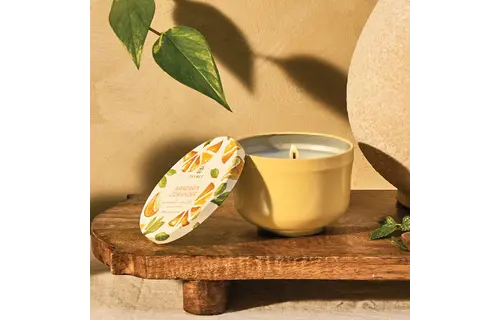 Mandarin Coriander Poured Candle Tin