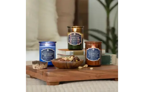 Spirits Candle Whiskey + Tobacco