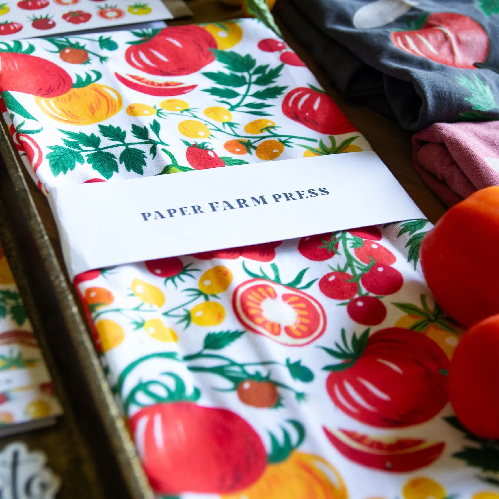 Tomato Vine Tea Towel