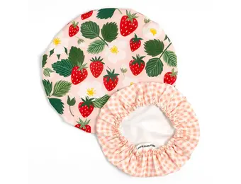 Strawberry Patch Bowl Cover Set of 2
