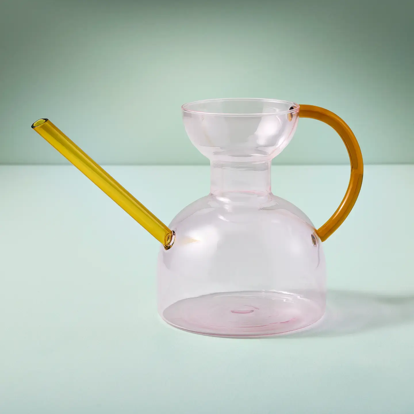 Glass Watering Can Pink