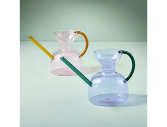 Glass Watering Can Purple