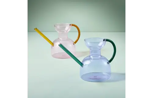 Glass Watering Can Purple