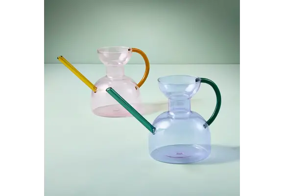 Glass Watering Can Purple