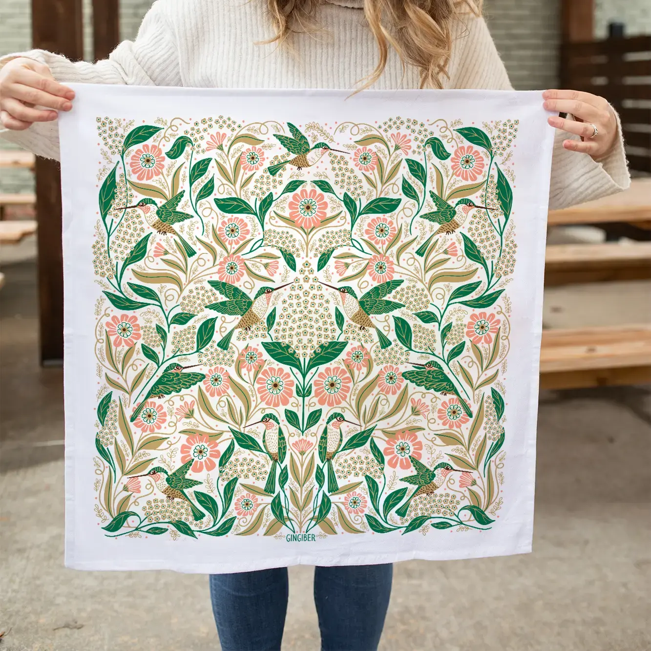 Hummingbird Tea Towel