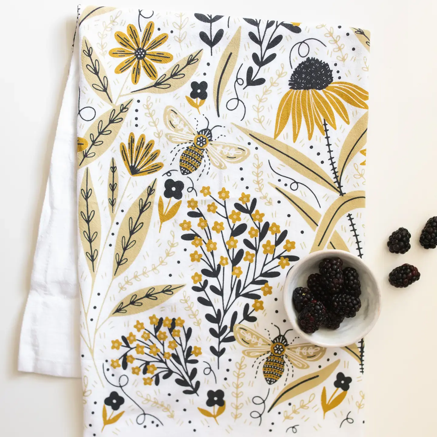 Bee Garden Tea Towel